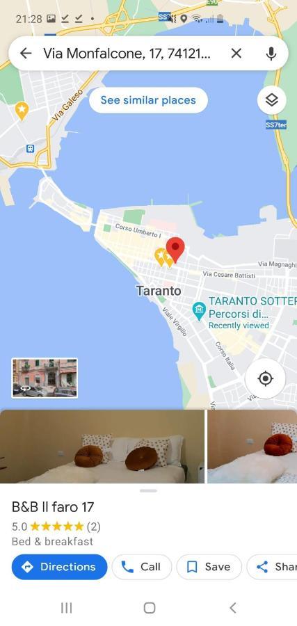 Il Faro 17 Panzió Taranto Kültér fotó